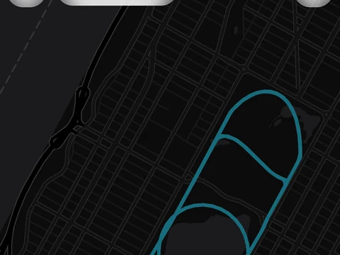 Kinoku Route Heatmap screen populated with fictional sample training data.