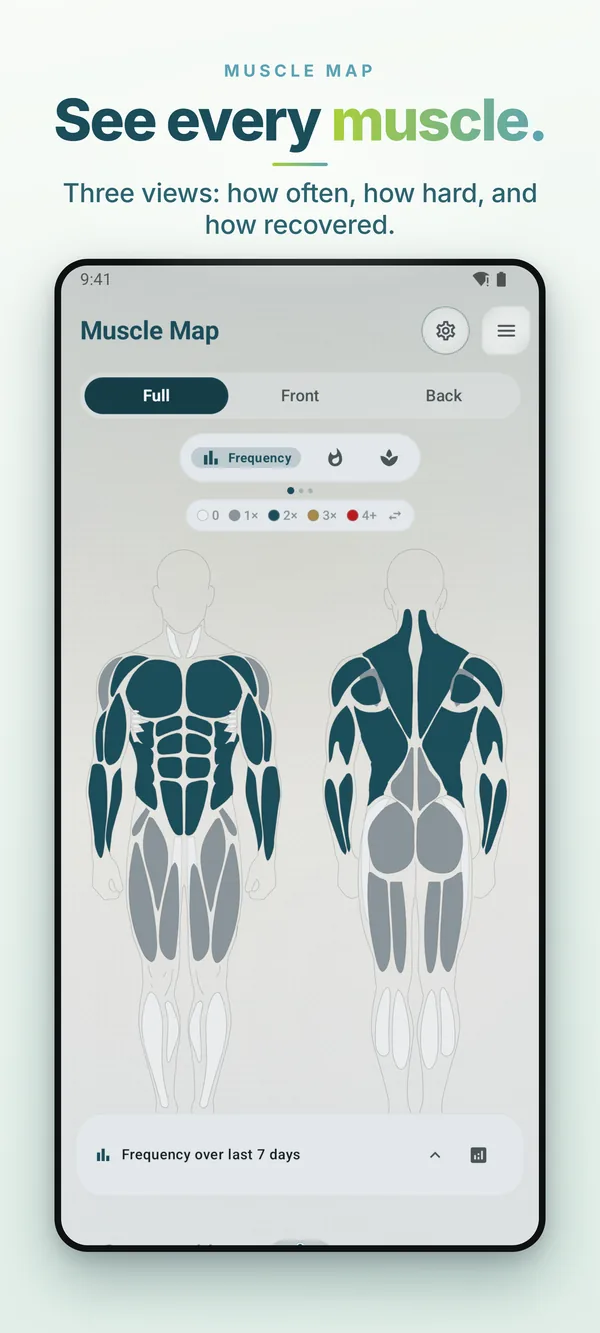 Play Store screenshot: See every muscle
