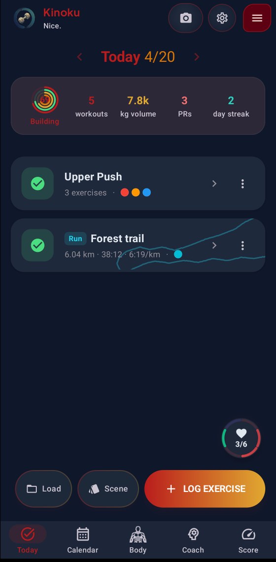 Strength & Steel theme, dark mode