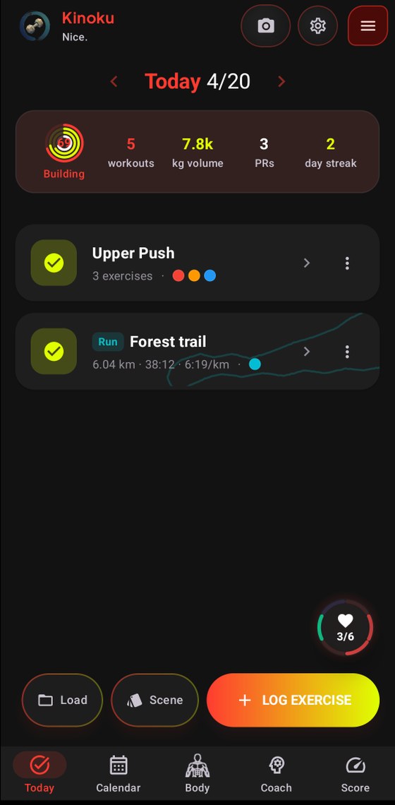 Performance theme, dark mode